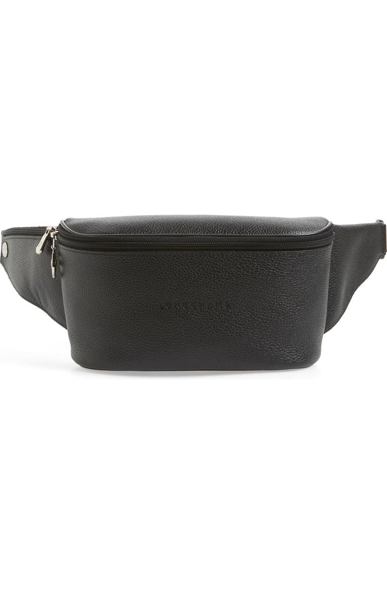 Longchamp Le Foulonné Leather Belt Bag, Main, color,