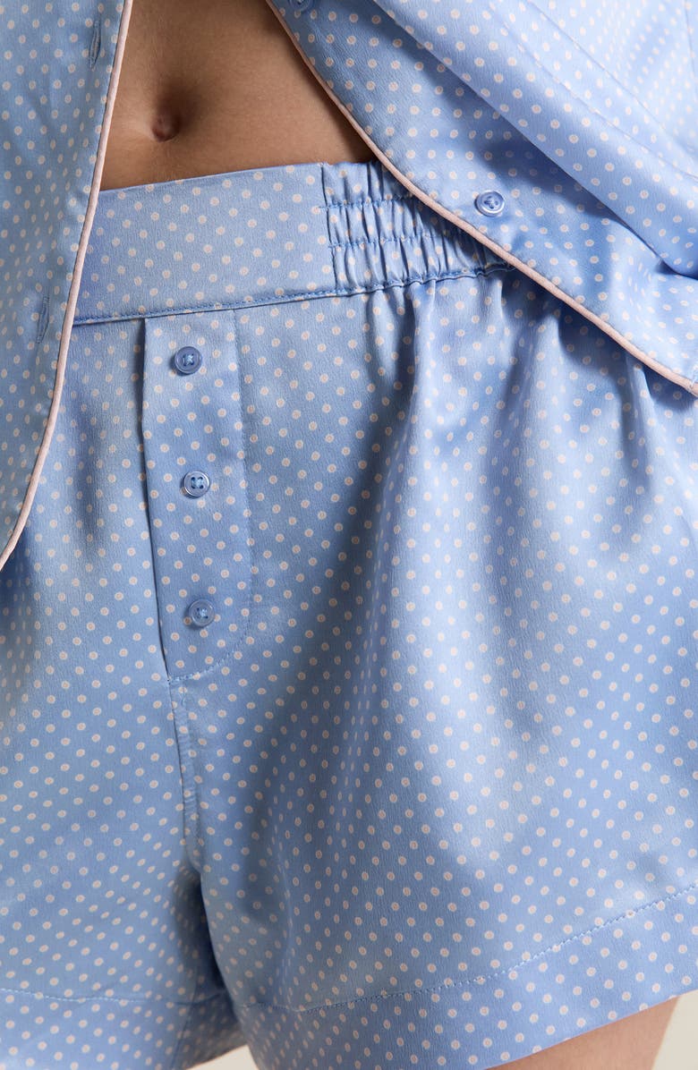 Etam Abel Pajama Shorts, Alternate, color, Printed Blue