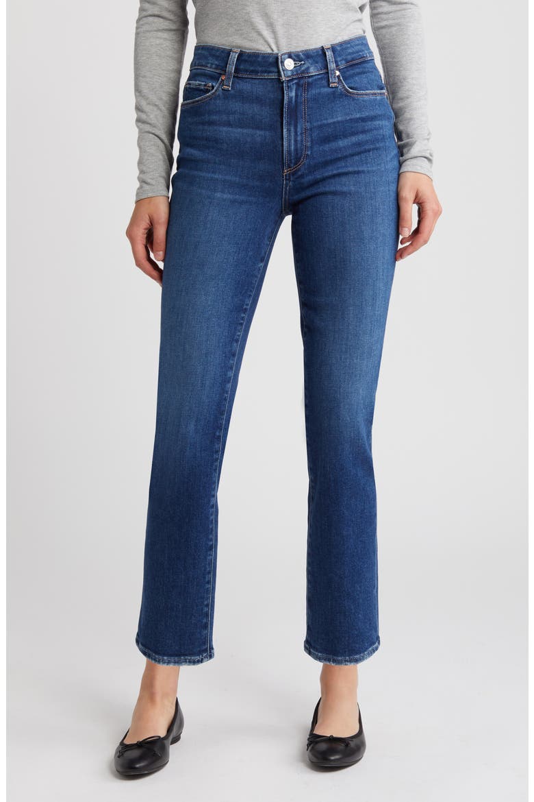 Cindy High Waist Ankle Straight Leg Jeans, Main, color, ANYA