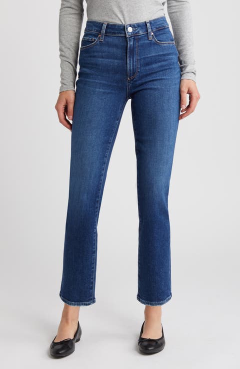 Cindy High Waist Ankle Straight Leg Jeans (Anya)