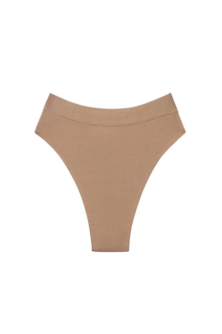 The Highwaist Thong, Main, color, TAUPE