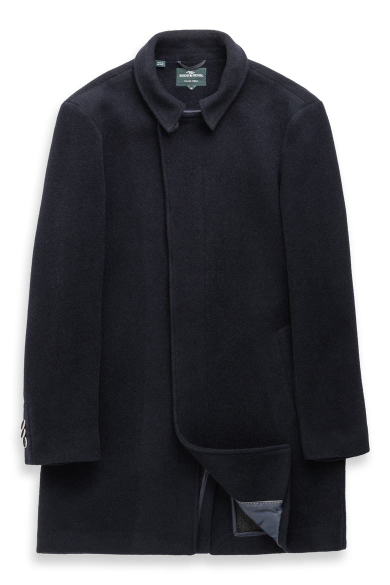 Murchison Wool Blend Overcoat, Alternate, color, MIDNIGHT