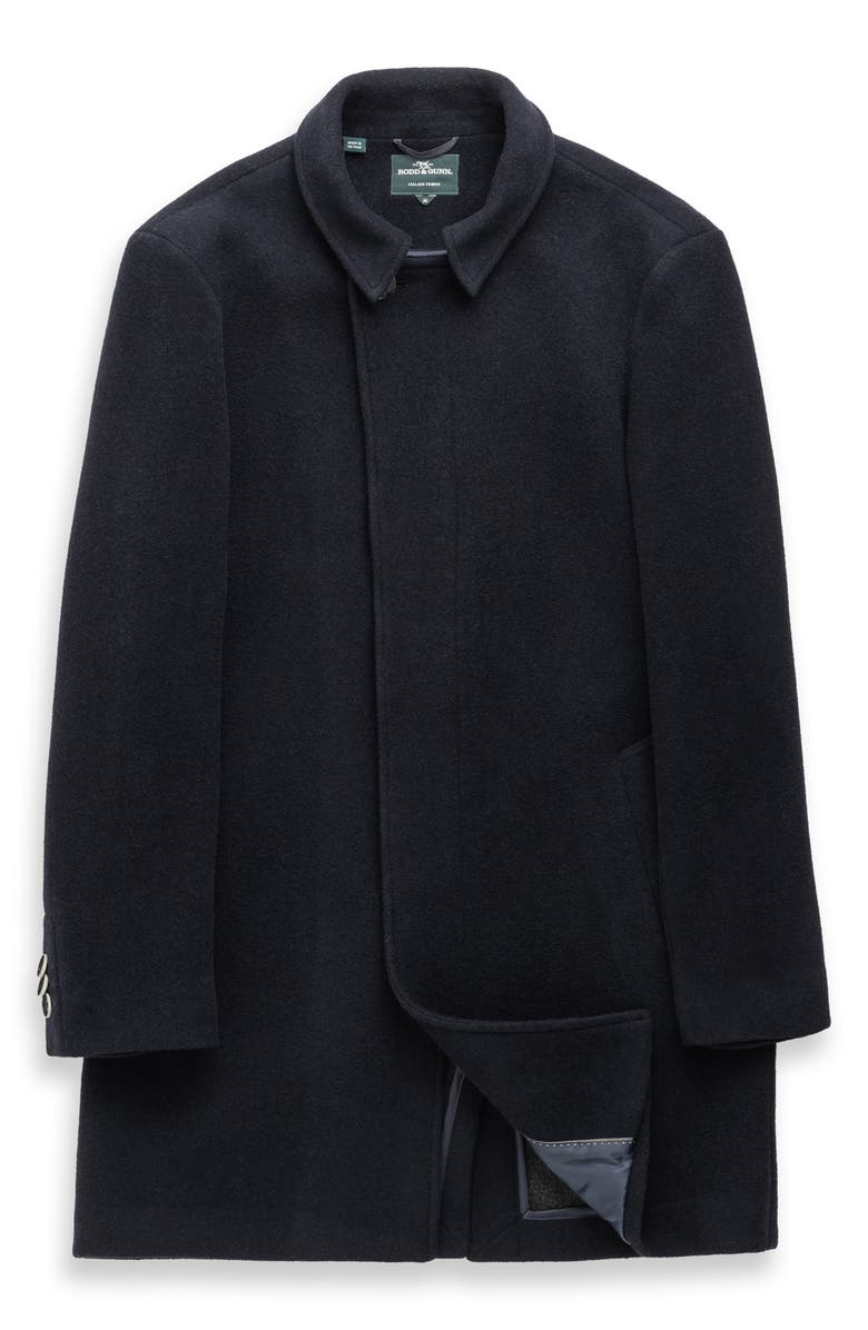 Rodd & Gunn Murchison Wool Blend Overcoat, Alternate, color, Midnight