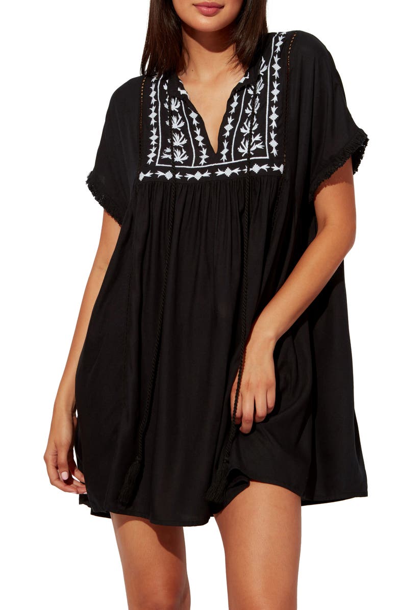 BLEU by Rod Beattie India Bazzar Cover-Up Caftan, Main, color,