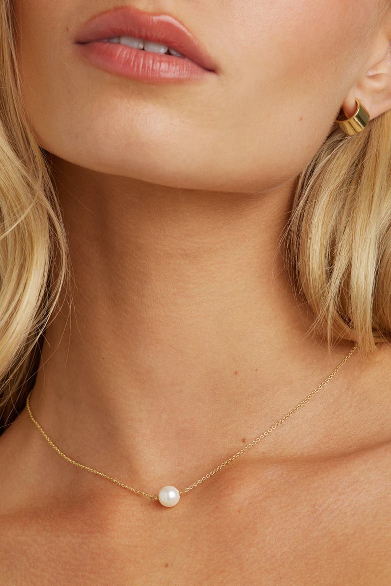 Callie Pearl Pendant, Alternate, color, Gold