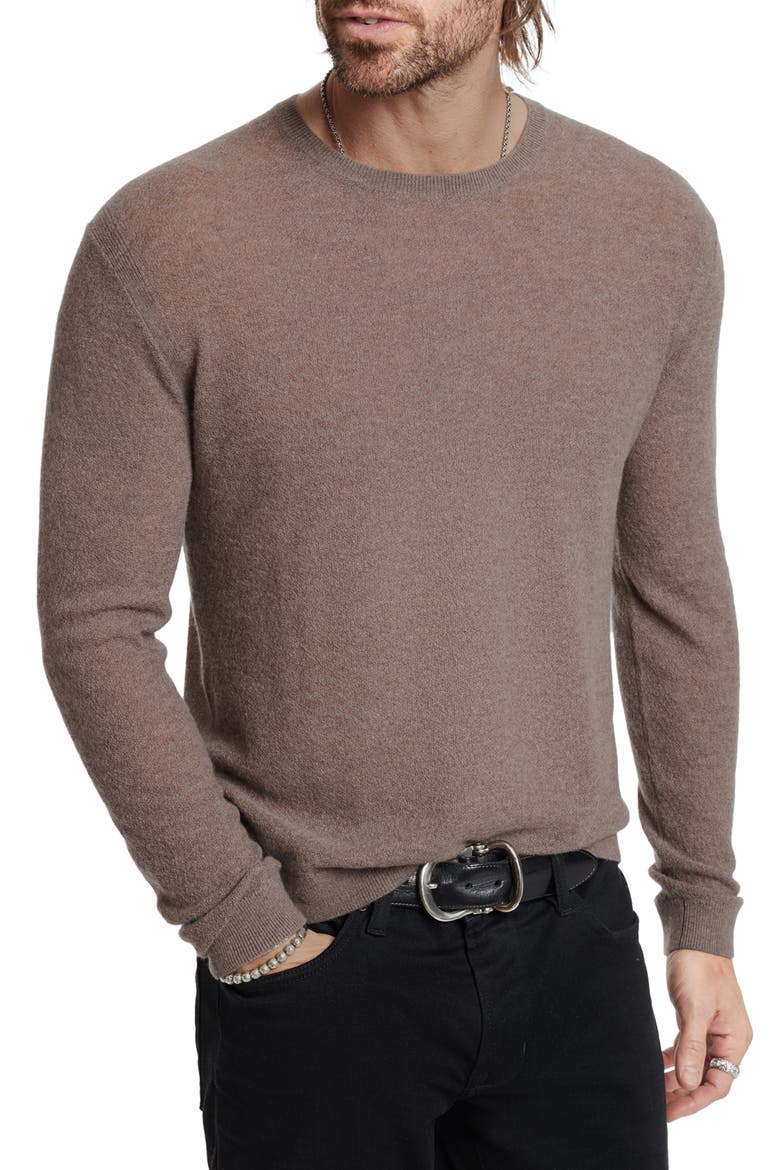 Alessio Cashmere & Cotton Sweater, Main, color, MUSHROOM