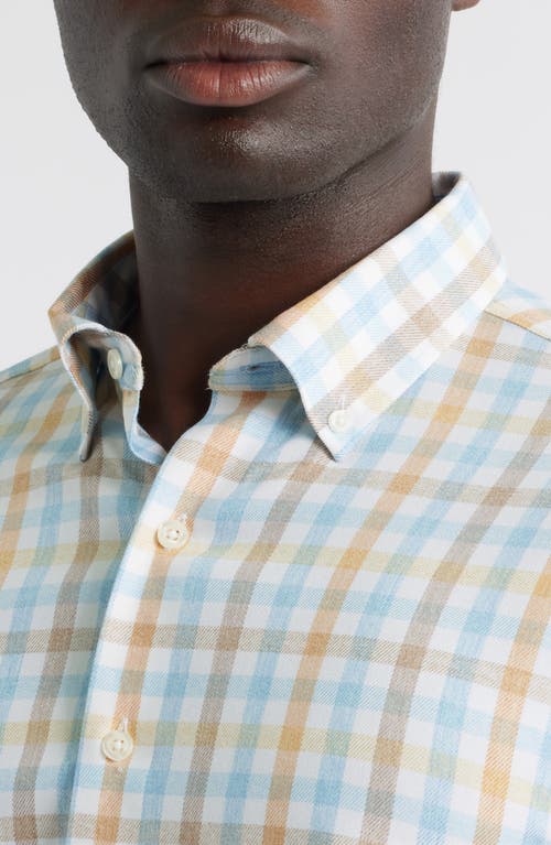 Johnnie-o Callum Check Performance Button-down Shirt In Multi