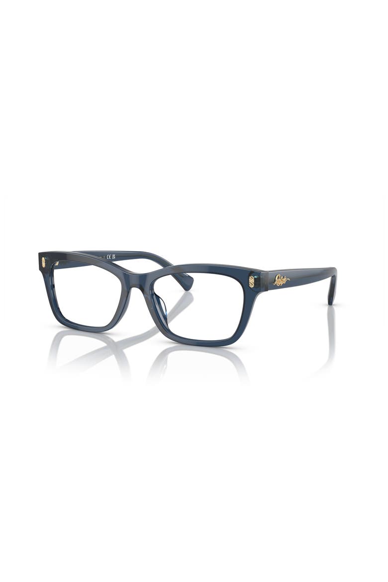 54mm Rectangle optical glasses, Main, color, Blue