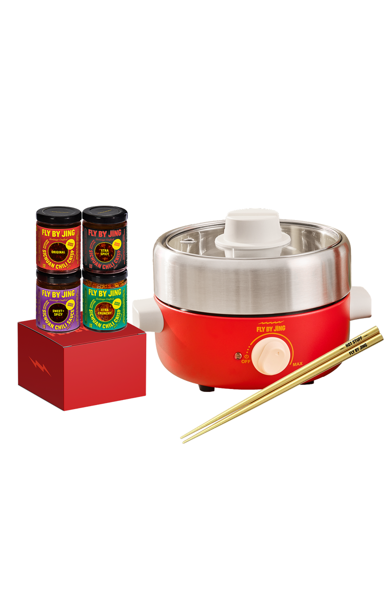 Fly by Jing Mini Hot Pot Set, Main, color, Red