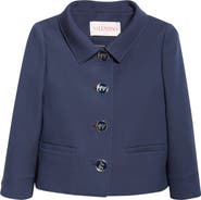 【関税込み】VALENTINO GARAVANI CREPE JACKET Valentino Garavani Crepe Couture Jacket | Neutrals | FARFETCH
