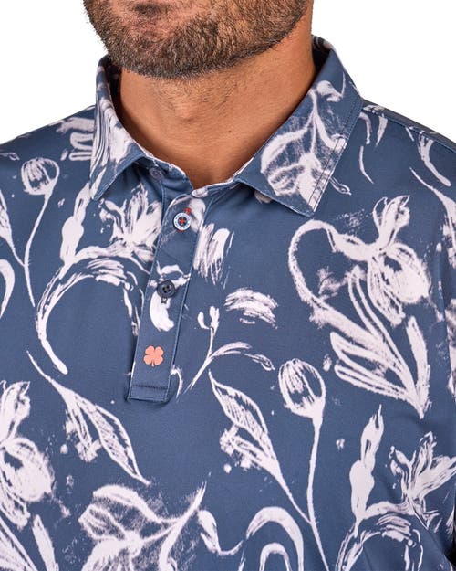 Black Clover Sway Cool Polo In Blue