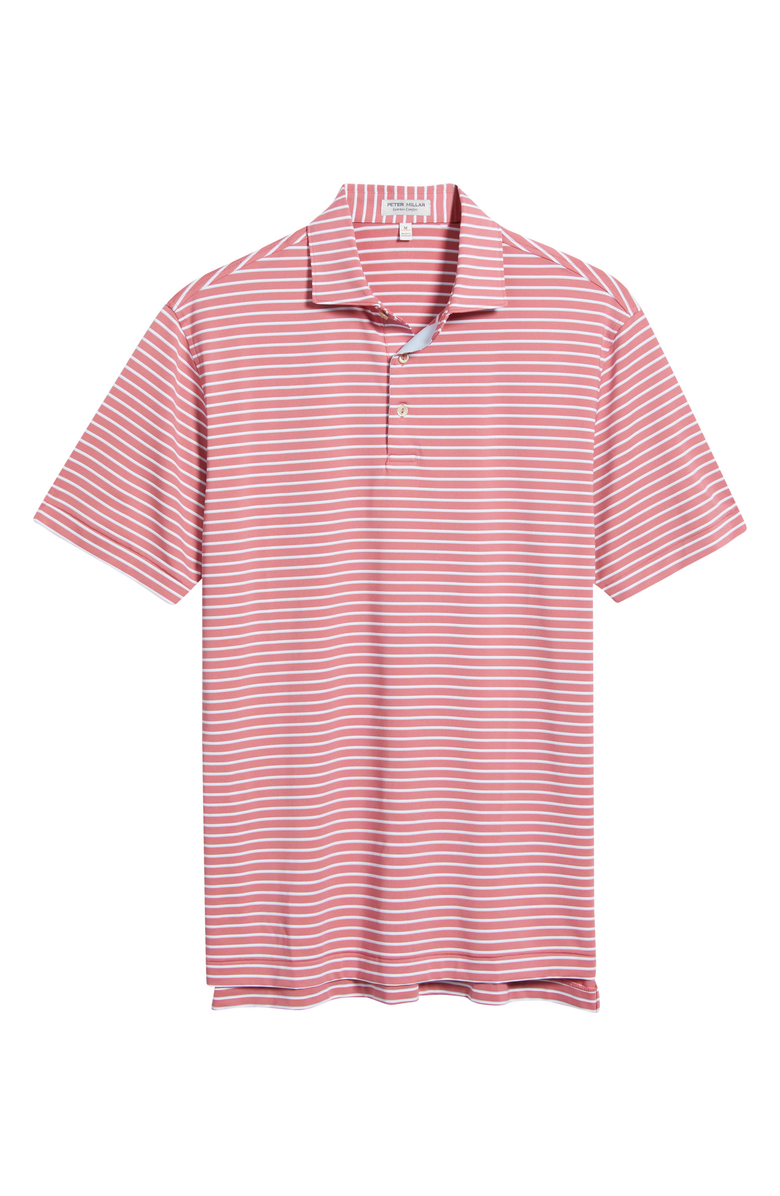 Мужские Peter Millar Dunnes Stripe Performance Jersey Polo — фото 5