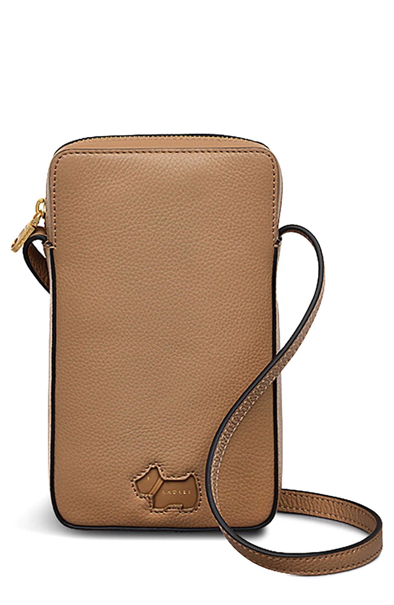 Radley Cookie Cutter Phone Crossbody Bag, Main, color, Biscuit