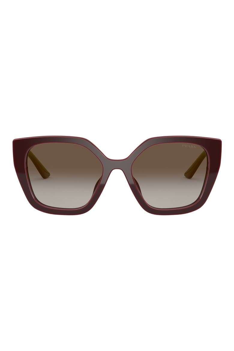 52mm Butterfly Sunglasses, Alternate, color, BORDEAUX