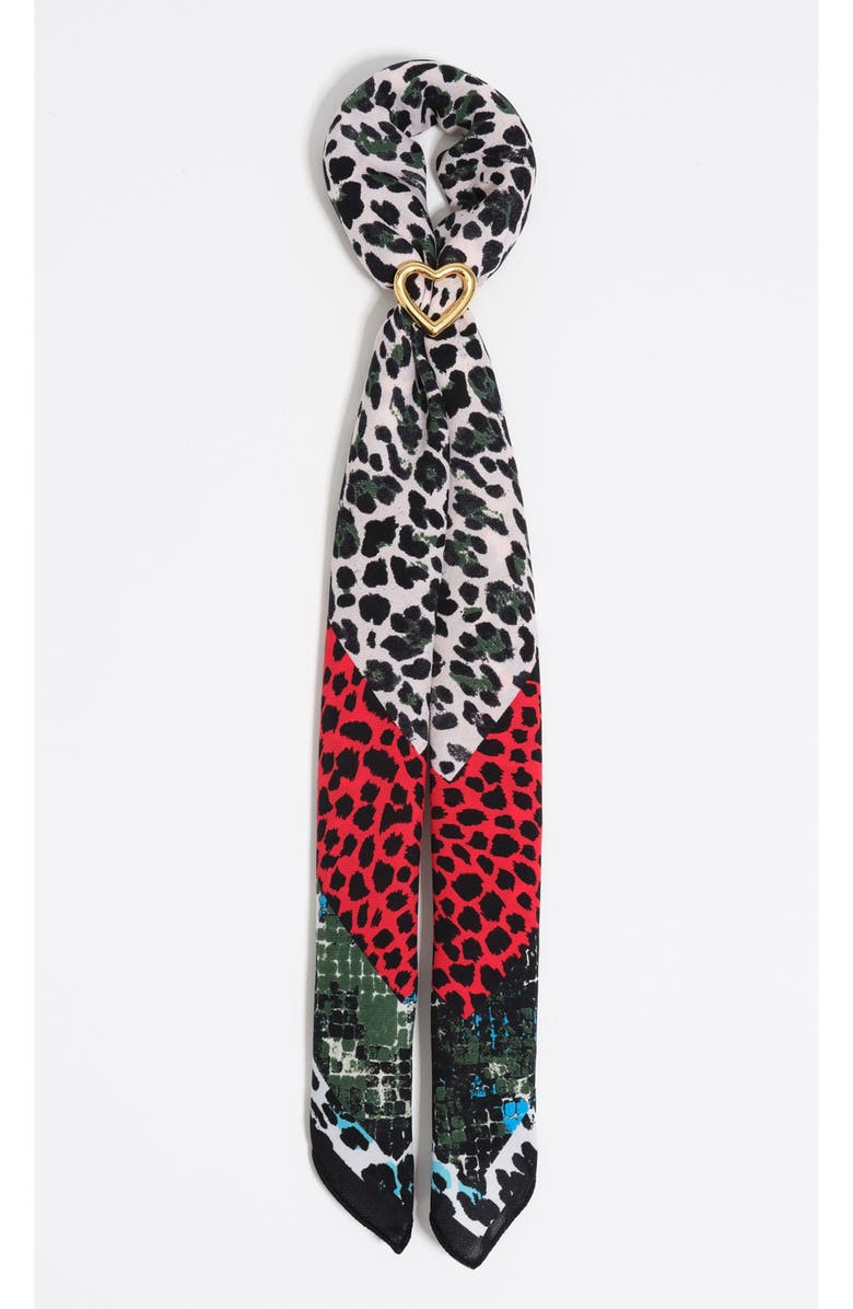 Bimba y Lola Scarf Charm Bag, Main, color, Watermelon