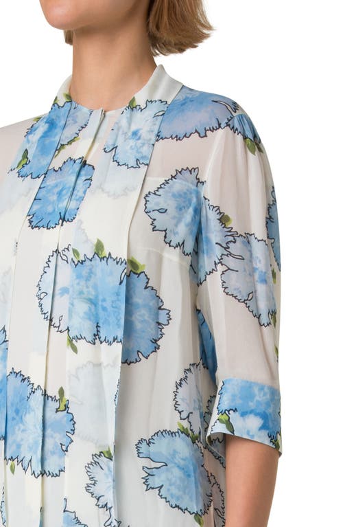 AKRIS PUNTO AKRIS PUNTO PRINT GEORGETTE TOP