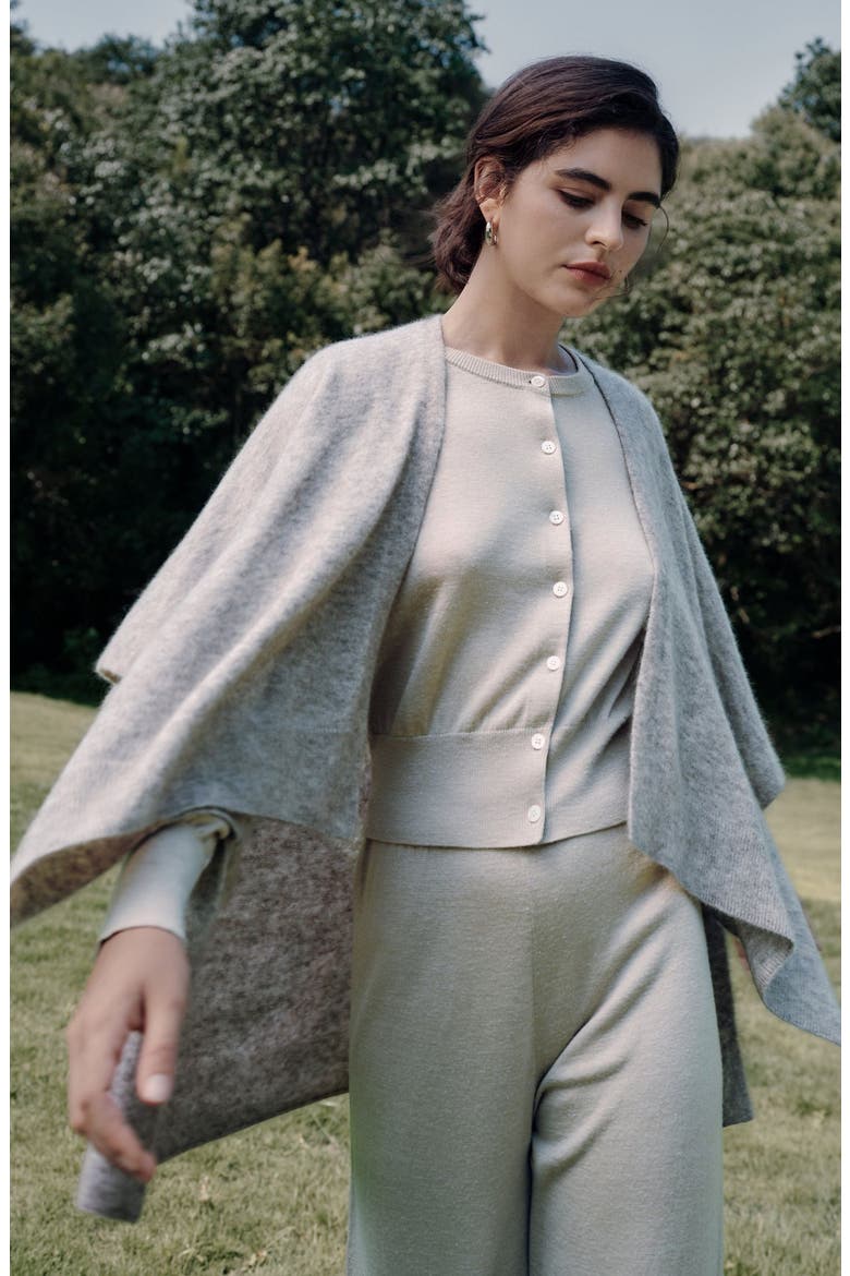 Liora Knitted Cardigan, Alternate, color, beige