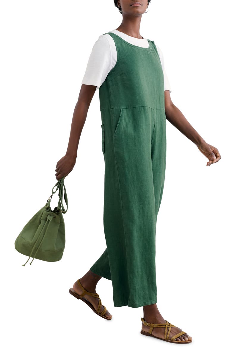 Salt Air Wide Leg Jumpsuit, Alternate, color, DARK FORAGE