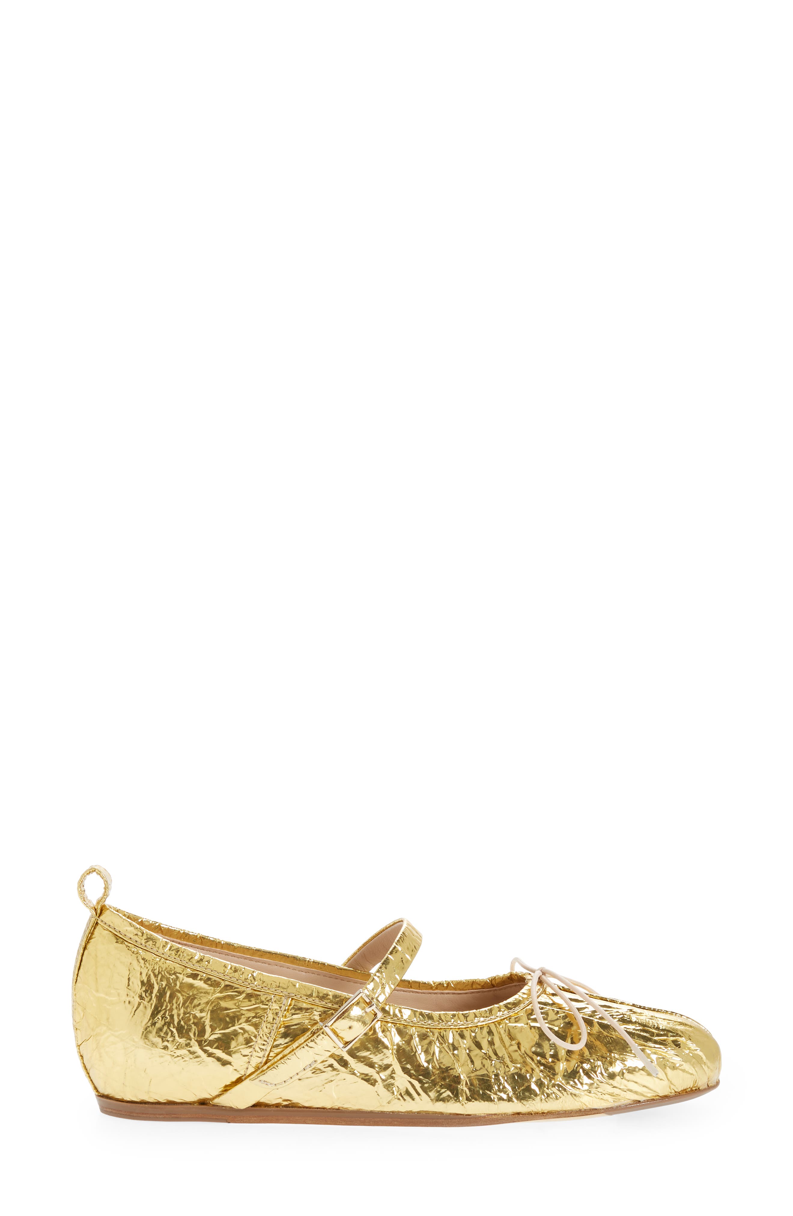 Simone Rocha Classic Pleated Toe Ballerina Flat, Alternate, color, 