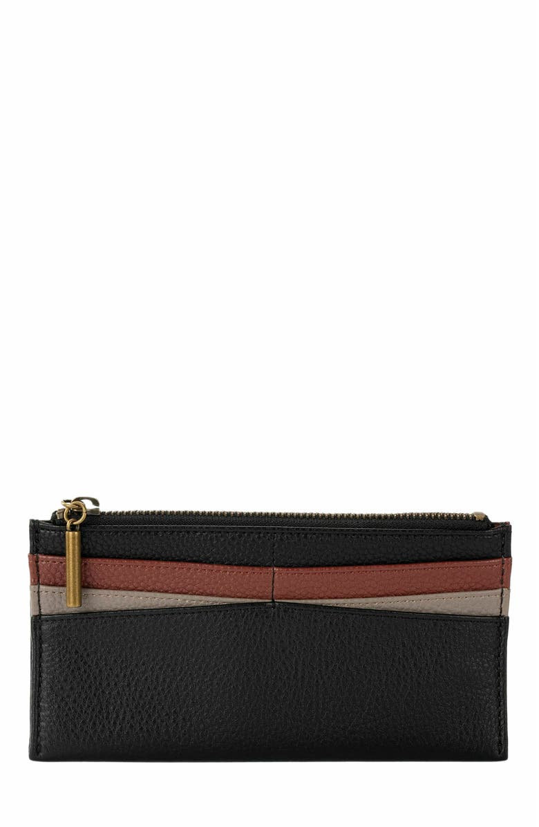 The Sak Neva Large Card Wallet, Main, color, Black Block