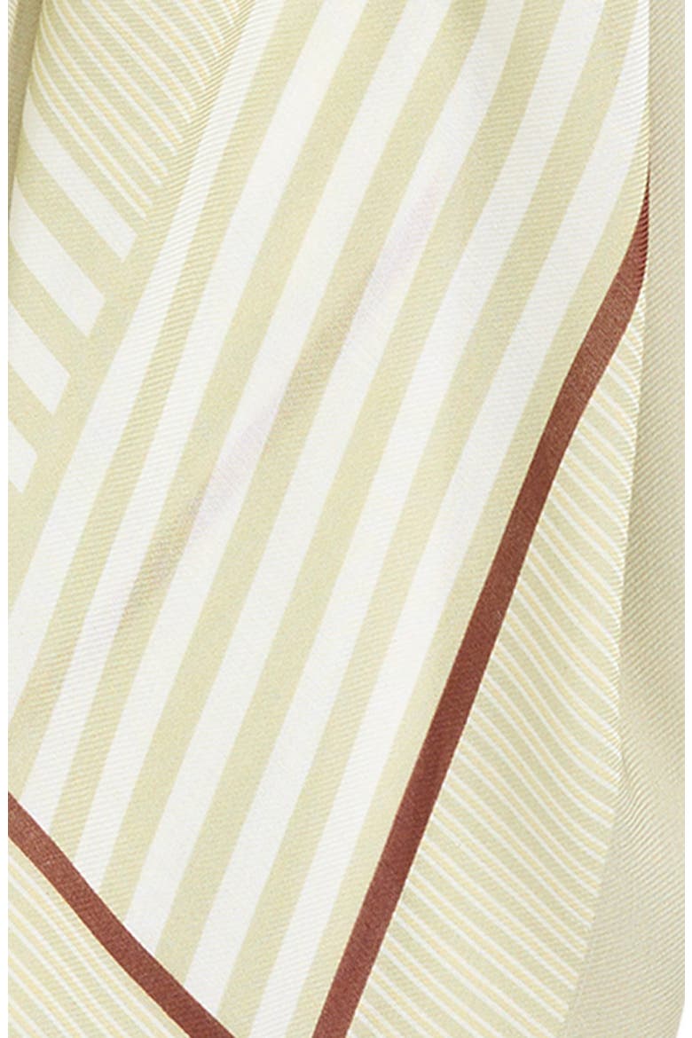 Pinstripe Square Scarf, Alternate, color, SAGE