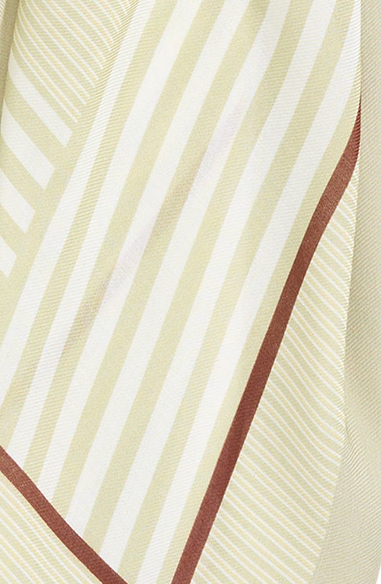 rag & bone Pinstripe Square Scarf, Alternate, color, Sage
