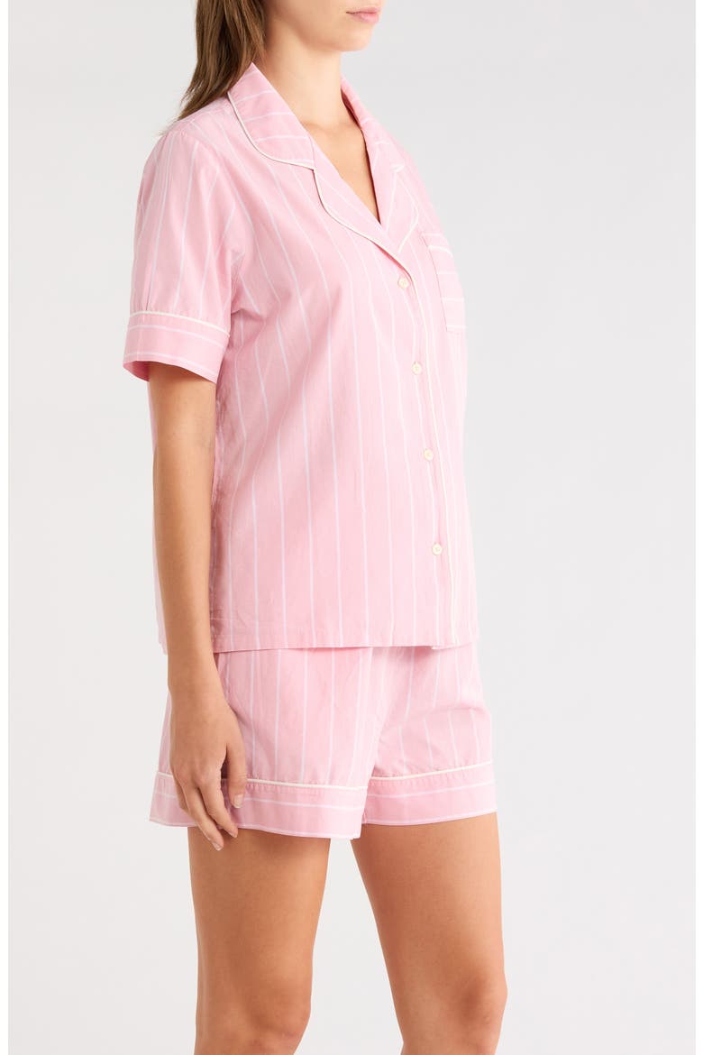Classic Short Cotton Pajamas, Alternate, color, PINK JANE STRIPE