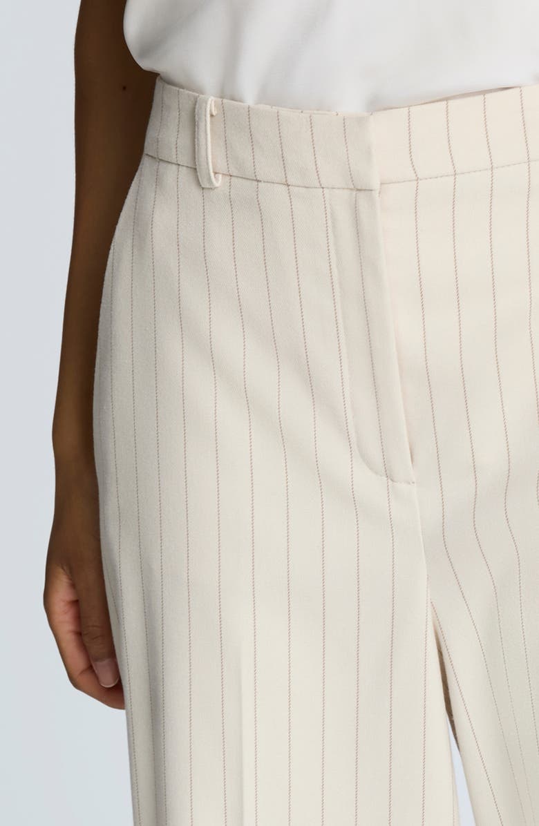 Kenneth Cole Pinstripe High Waist Wide Leg Pants, Alternate, color, Neutral Combo