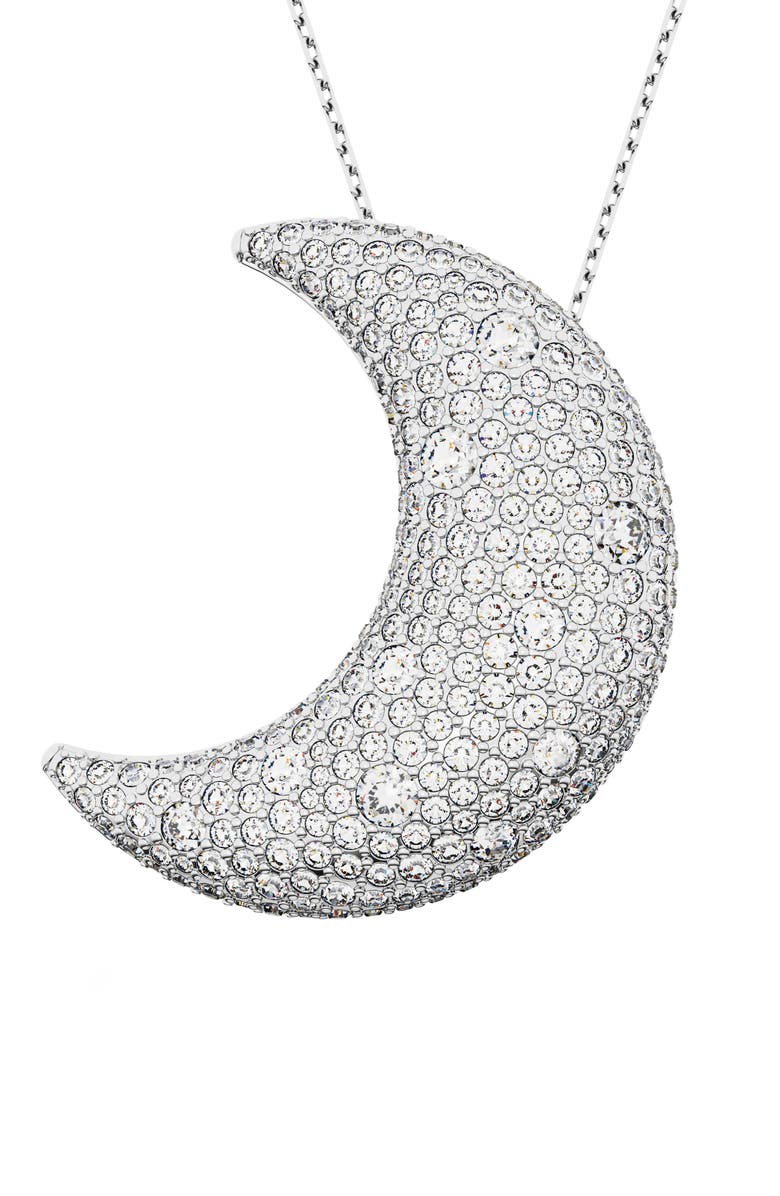 Swarovski Luna XL Crystal Pendant Necklace, Main, color, 