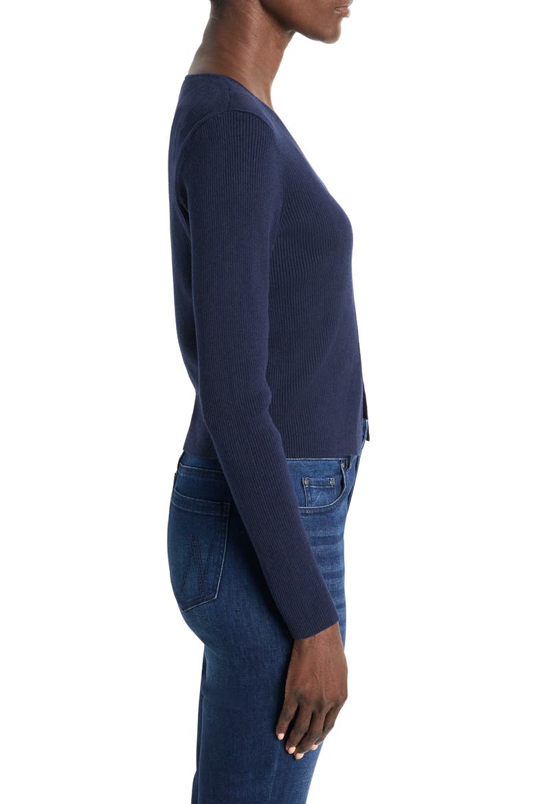 Cool Nights Rib Cardigan, Alternate, color, DARK INDIGO