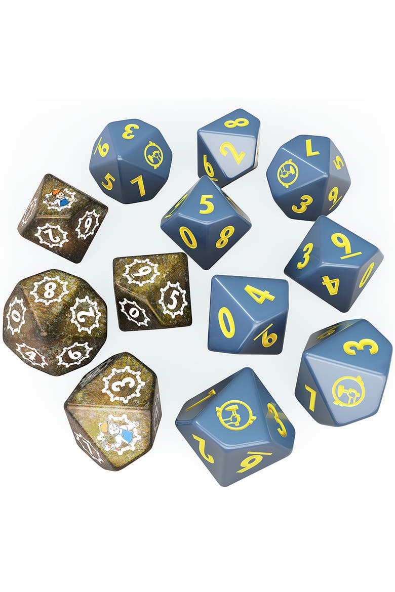 12 Piece Dice Set, Alternate, color, Multicolored