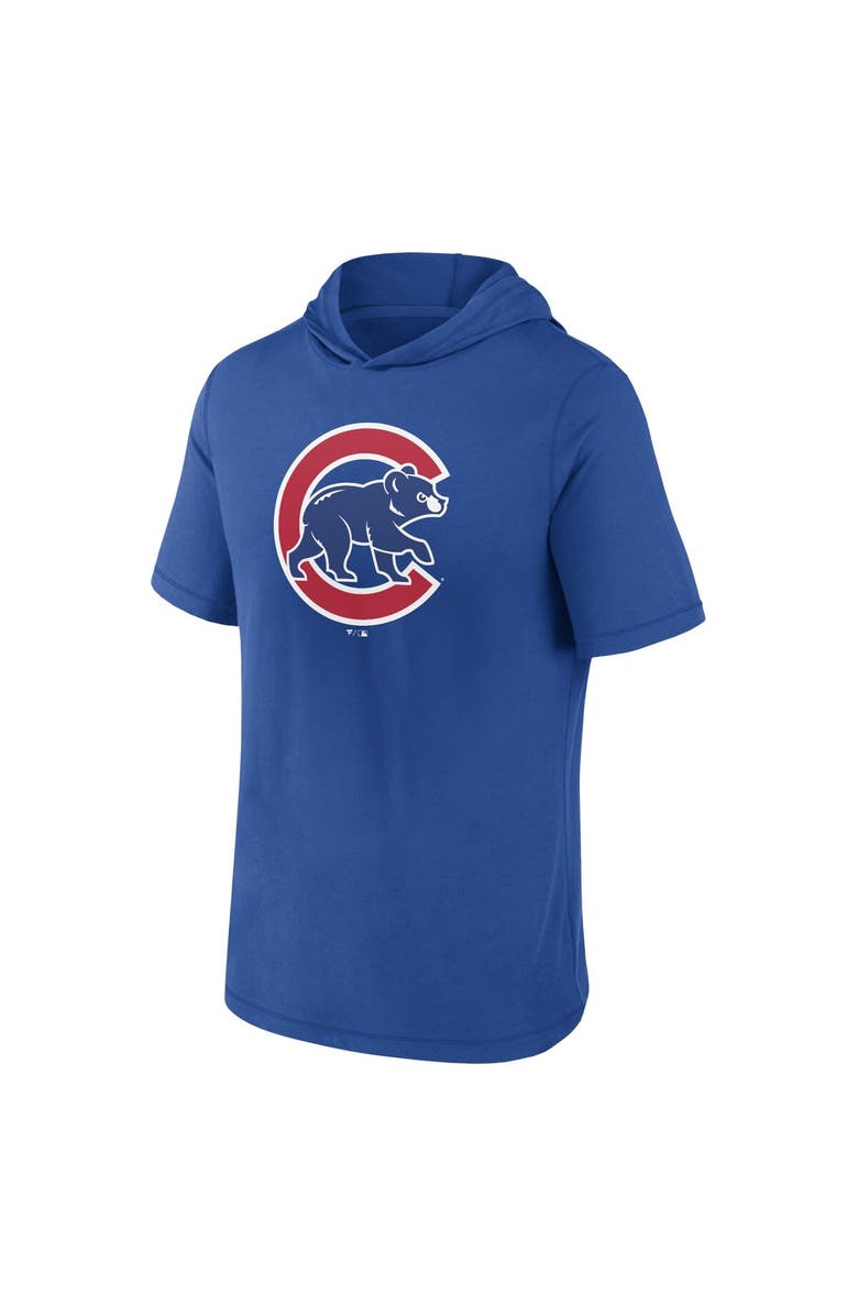 FANATICS Men's Fanatics Branded Royal Chicago Cubs Short Sleeve Hoodie T-Shirt, Alternate, color, Royal