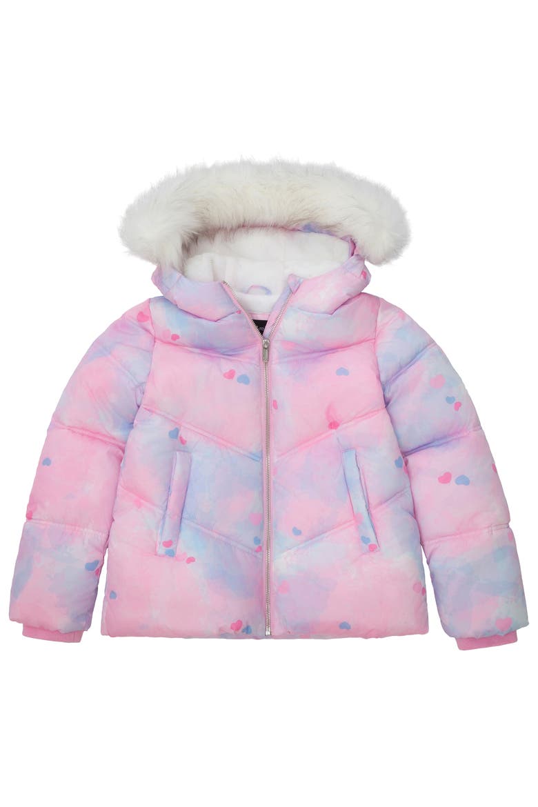 Kids' Heavyweight Puffer Jacket, Alternate, color, Pink