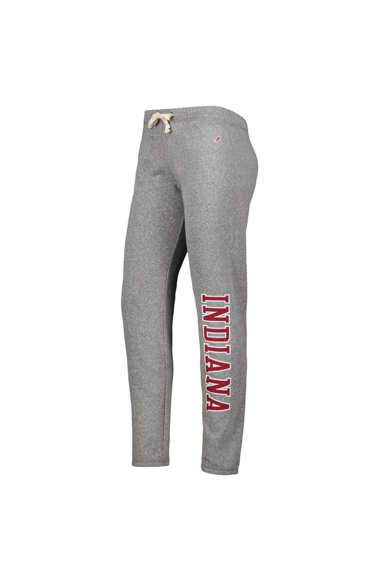 LEAGUE COLLEGIATE WEAR Women's League Collegiate Wear Heather Gray Indiana Hoosiers Victory Springs Tri-Blend Jogger Pants, Alternate, color, Heather Gray