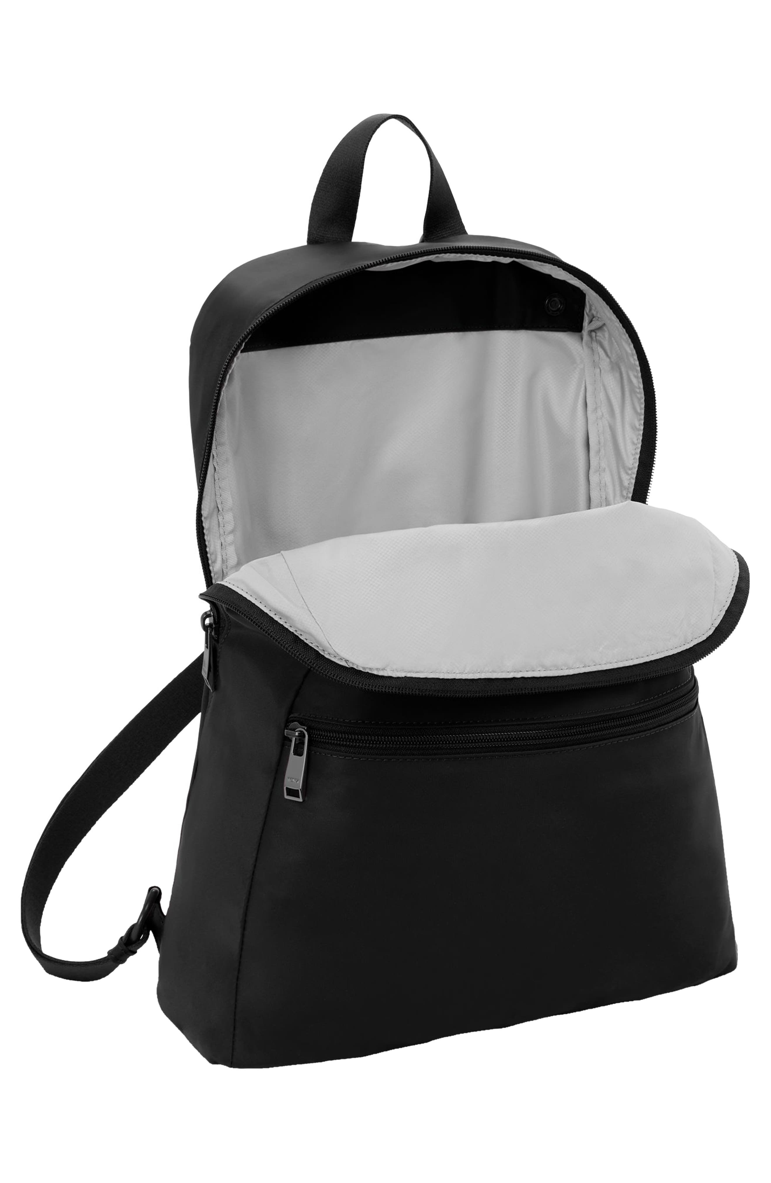 TUMI Voyageur Just in Case Packable Nylon Travel Backpack, Alternate, color, Black/ Gunmetal