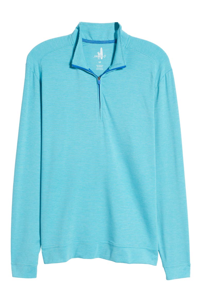 Vaughn Classic Fit Quarter Zip Performance Pullover, Alternate, color, CAICOS