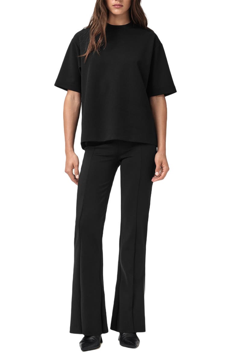 AllSaints Rebecca Flare Pants, Alternate, color, Black