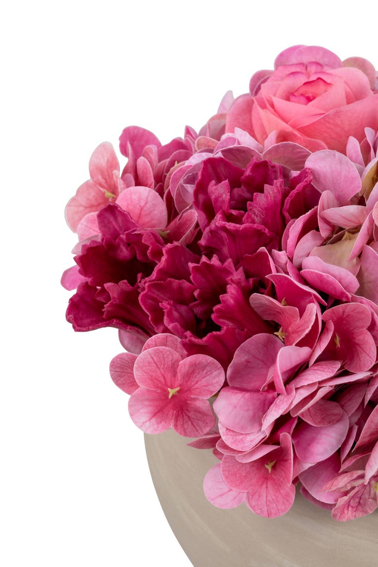 Lyra RealTouch Snowball Hydrangea Arrangement, Alternate, color, Blush