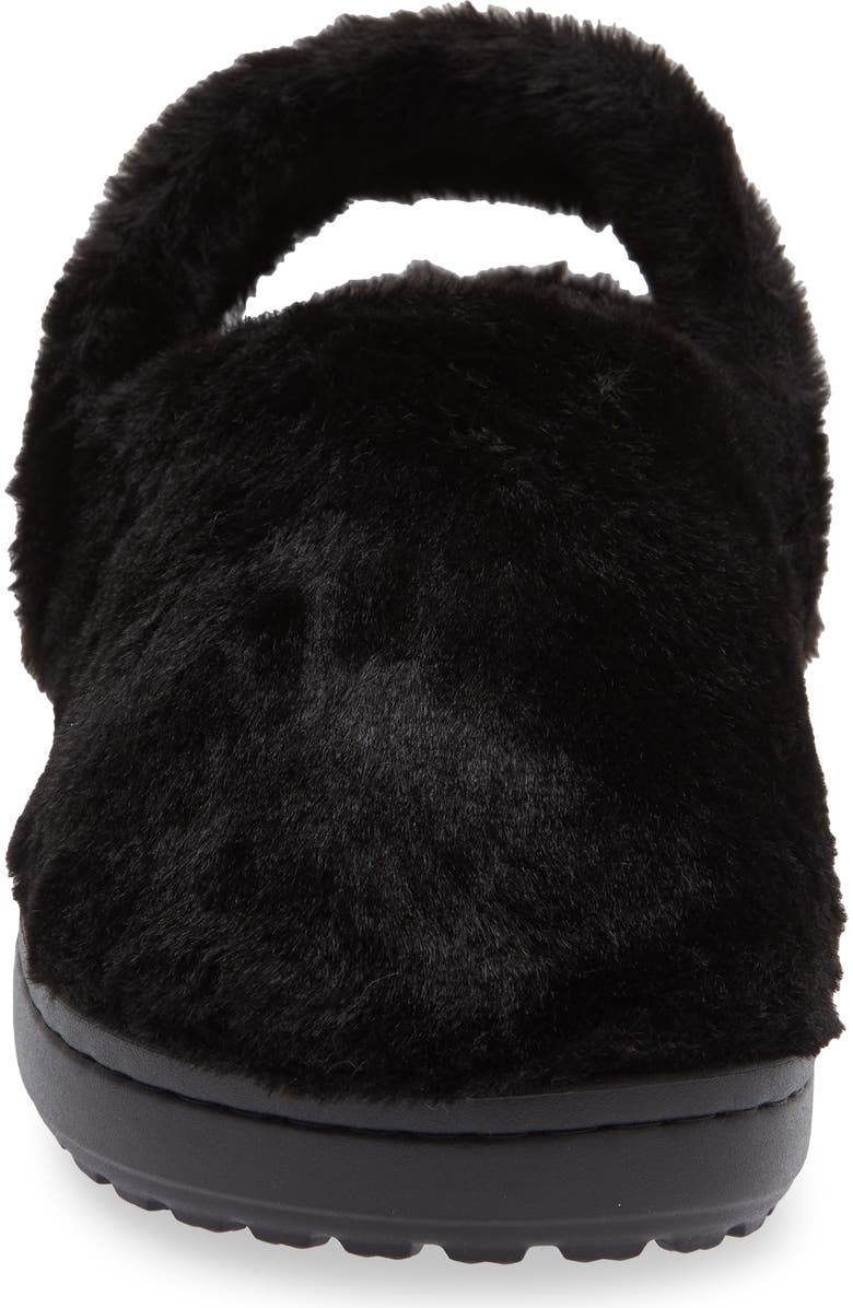 CROCS Classic Unfurgettable Faux Fur Clog, Alternate, color, Black