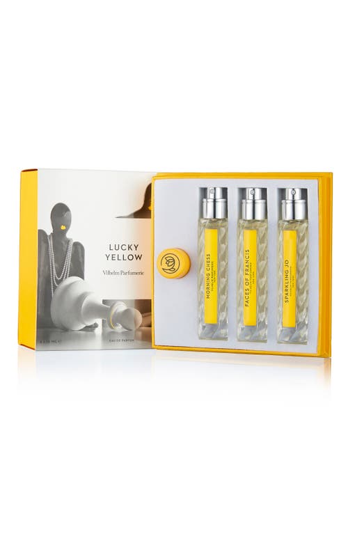 Vilhelm Parfumerie Lucky Yellow Fragrance Set $150 Value In Transparent
