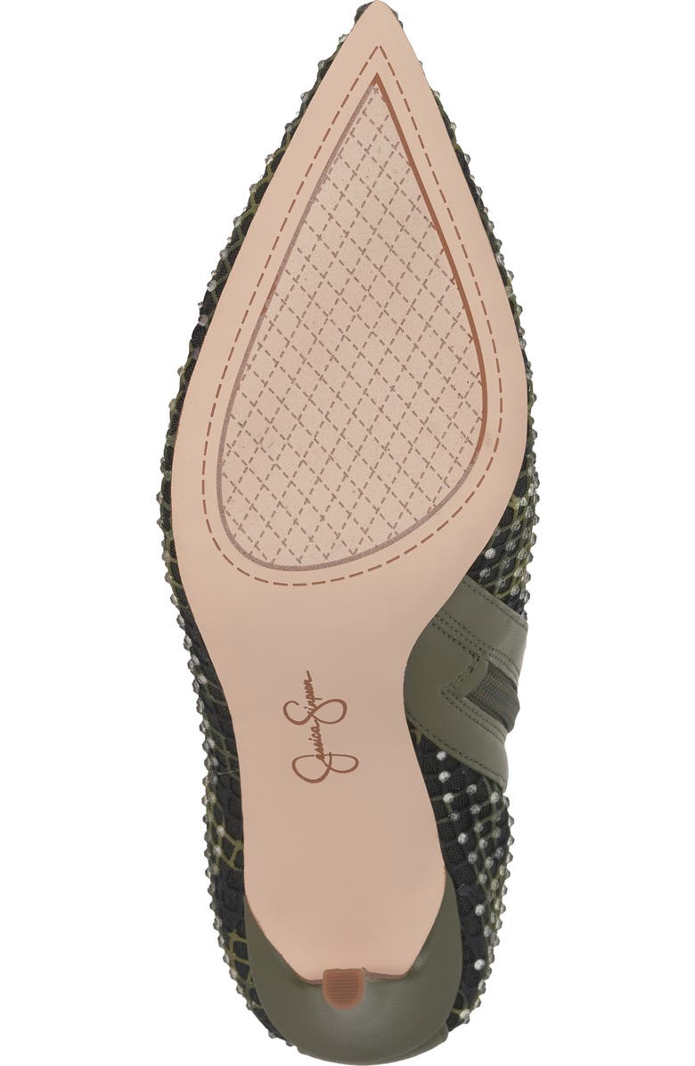 Jessica Simpson Pazra Studded Bootie, Alternate, color, Deep Moss Multi