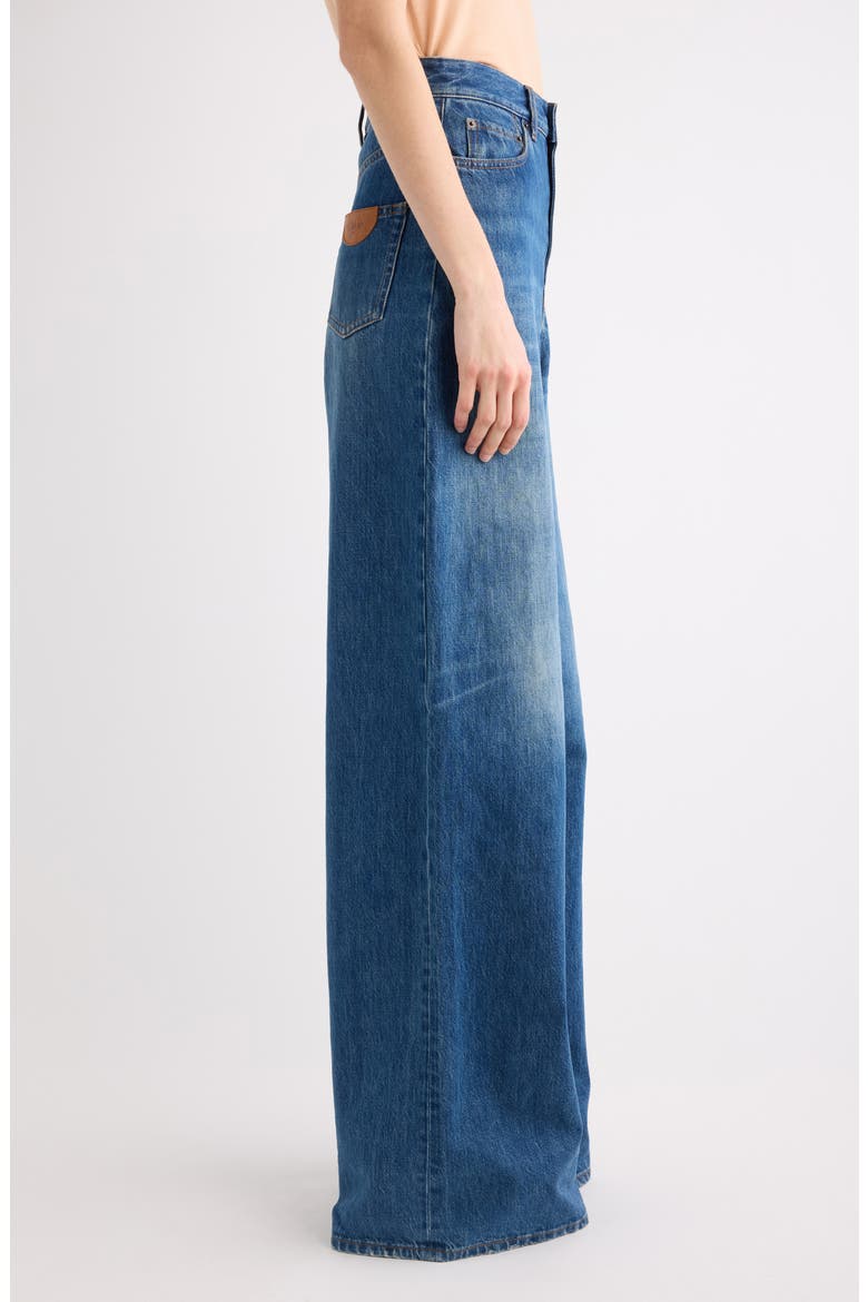 Organic Cotton Flare Leg Jeans, Alternate, color, NIGHT BLUE