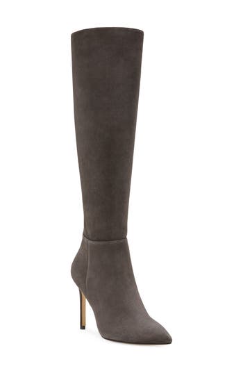 Stuart Weitzman Avenue Stiletto Boot In Slate