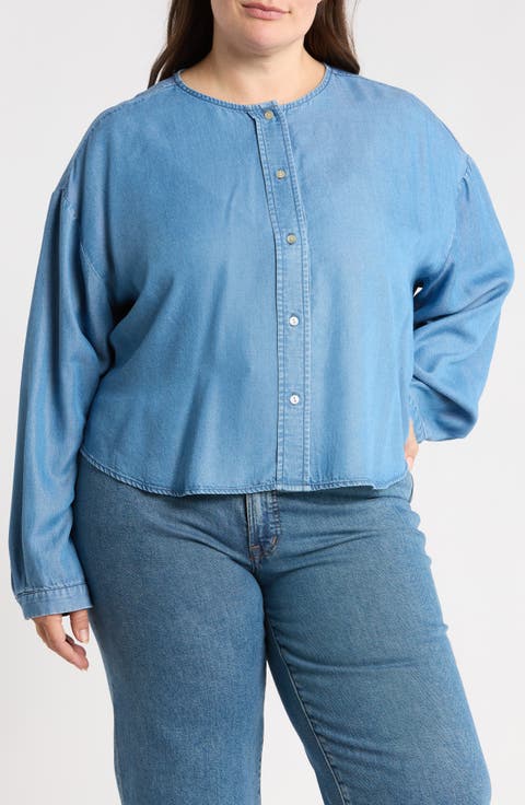 Tencel Lyocell Round Neck Top