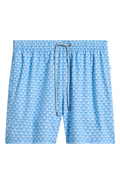 Print Stretch Volley Swim Trunks