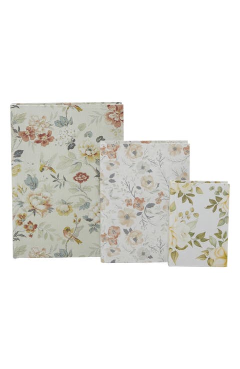 Set of 3 Faux Book Boxes