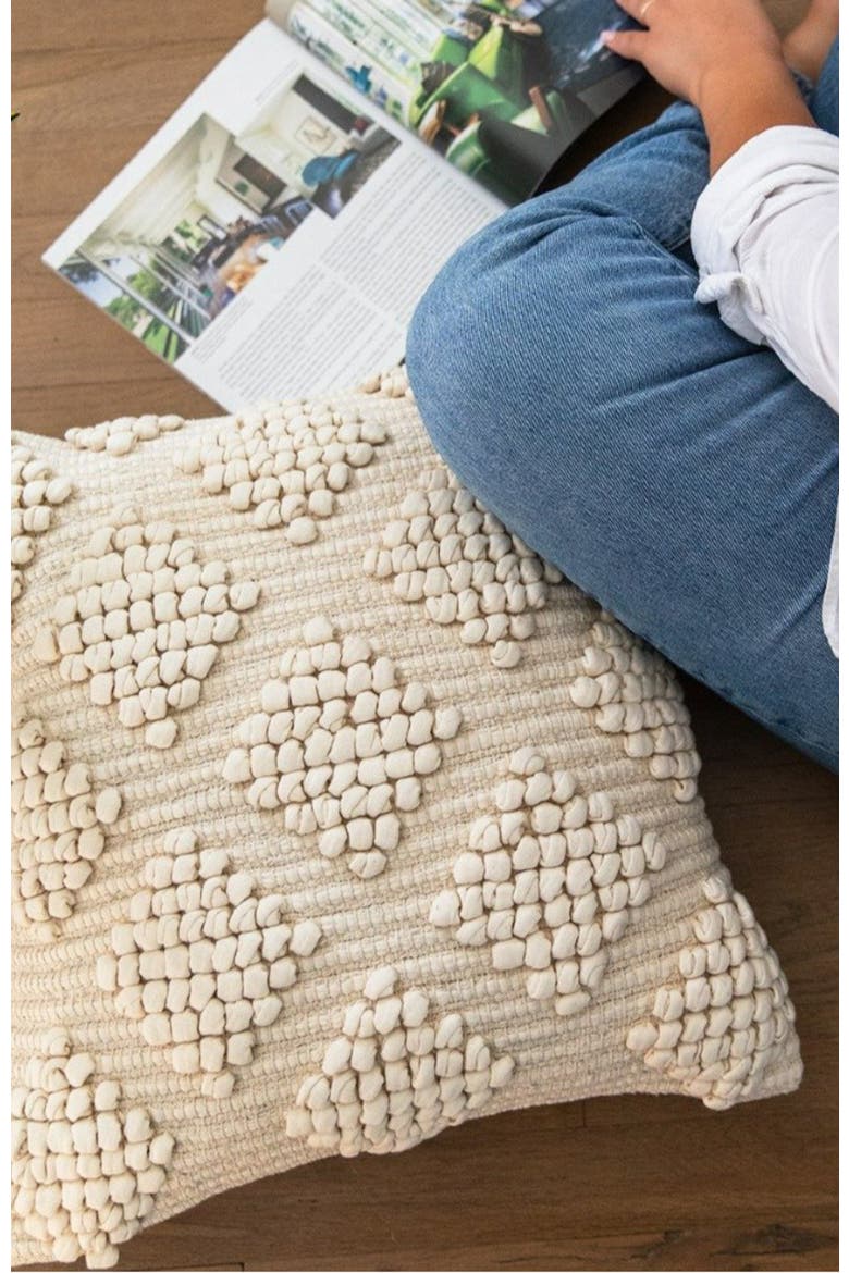 Kunbi Throw Pillow - Cover Only, Alternate, color, Natural