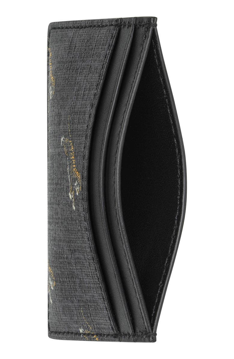 Gucci Tiger GG Canvas Card Case, Alternate, color, 