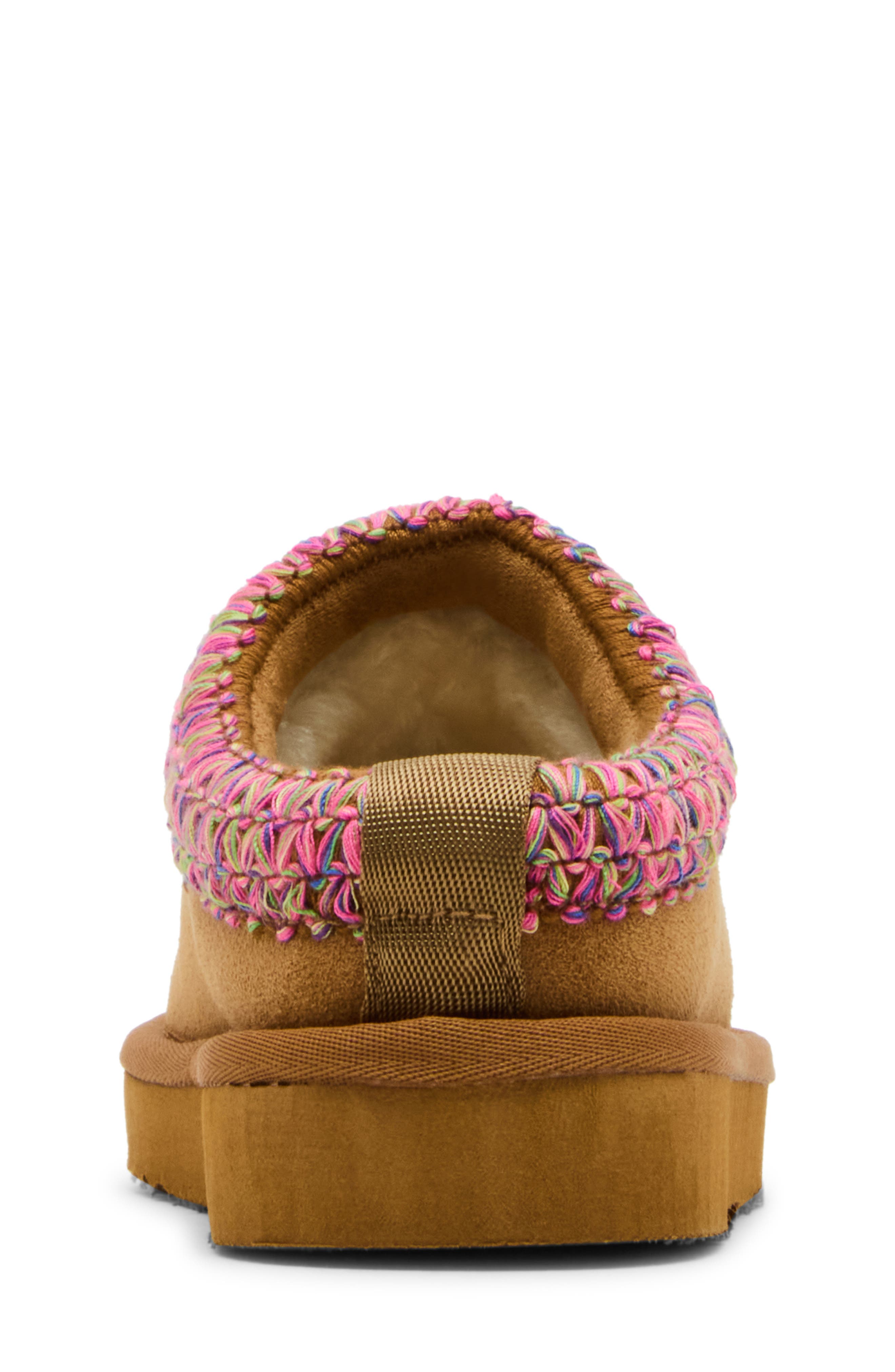 Steve Madden Kids'Jordy Faux Shearling Lined Slipper, Alternate, color, Cognac