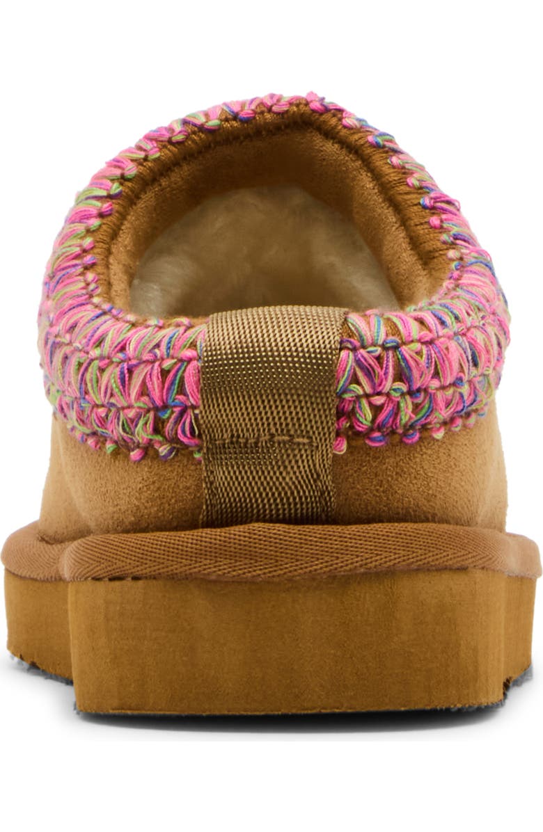 Steve Madden Kids'Jordy Faux Shearling Lined Slipper, Alternate, color, Cognac
